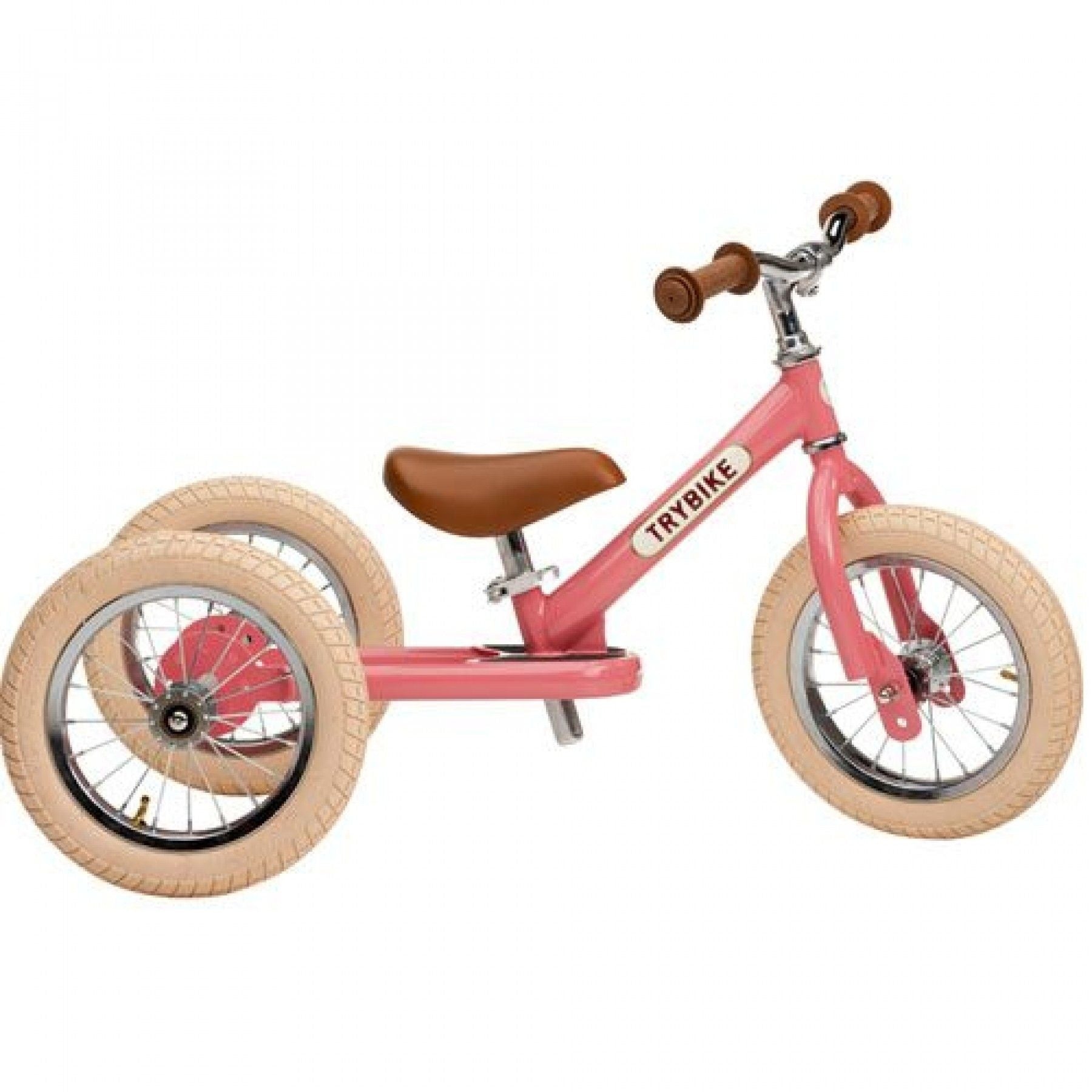 Trybike | Tricicleta Vintage din Otel Fara Pedale | Roz